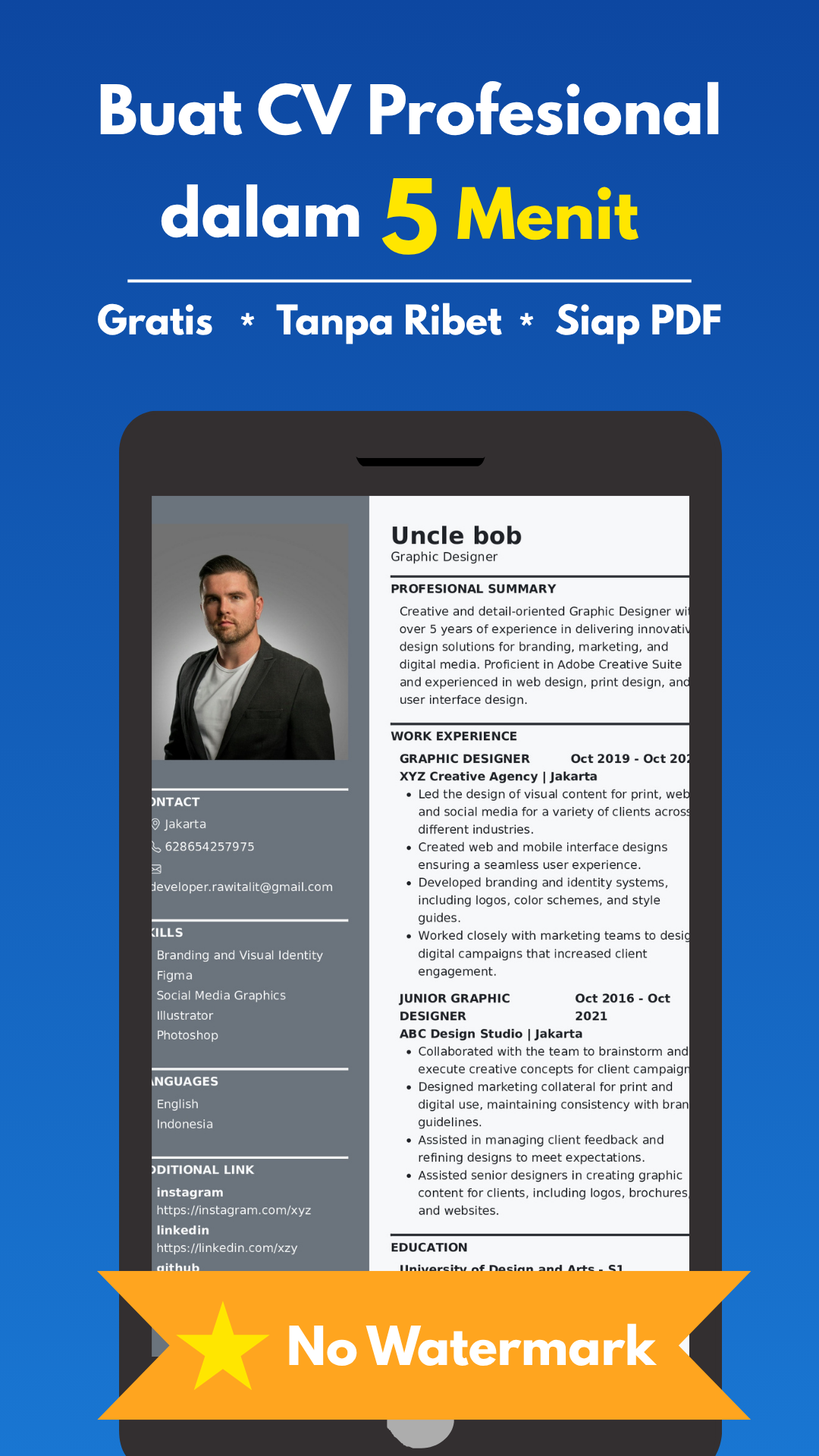 Aplikasi CV Builder Android